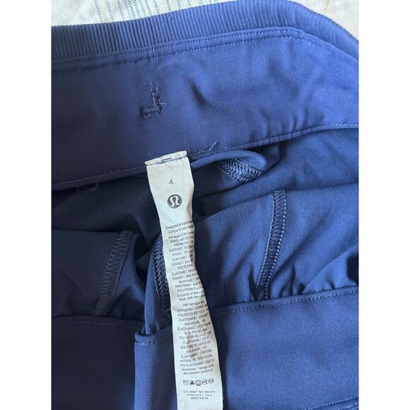 Lululemon Blue Drawstring Pants Size 4 |Adjustable Hem, Pockets |Relaxed Fit - Picture 2 of 8